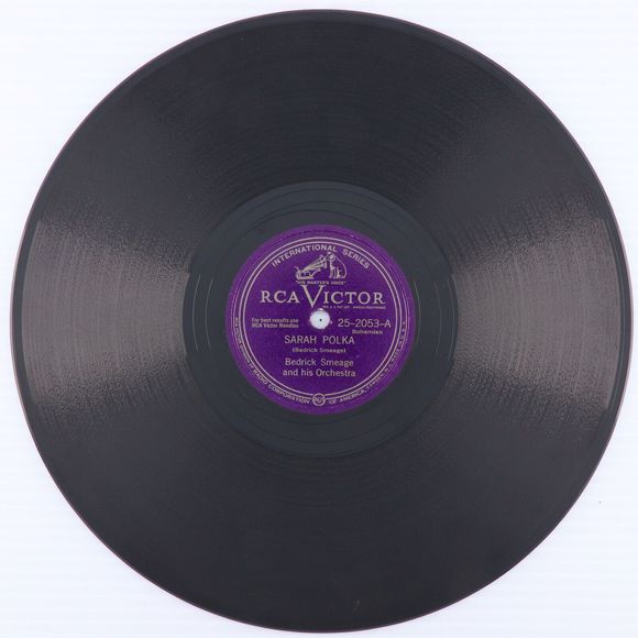 Bedrick Smeage - Sarah Polka / Red Apple Waltz - 1947 10" 78 rpm Record 25-2053 - Picture 2 of 16